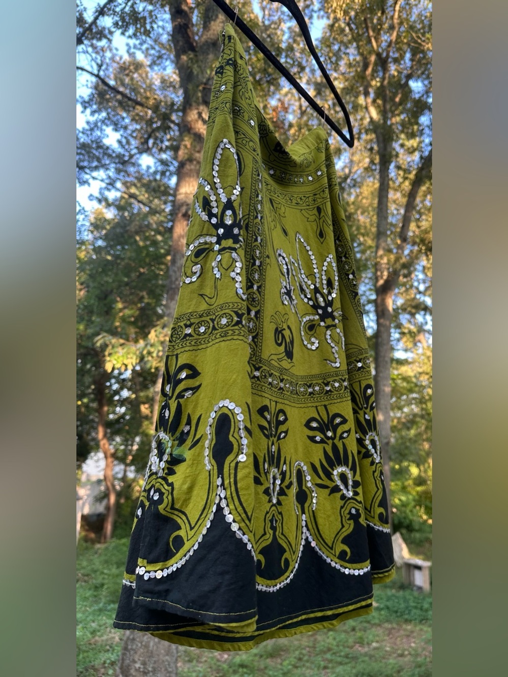 Y2K Boho bling Skirt
